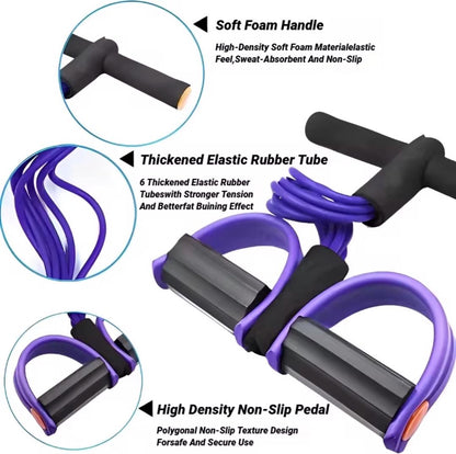Yoga Abdominal Strengthening Elastic Band Tension Rope